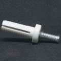 Nail Drive Anchor, 3/16" Dia., 3/4" L, Nylon Zinc Plated, 5 PK