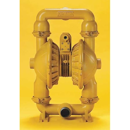 Double Diaphragm Pump, Aluminum, Air Operated, Santoprene, 155 GPM