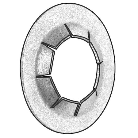 Push Nut, Stud Retention, Stl, 7/32In, PK200