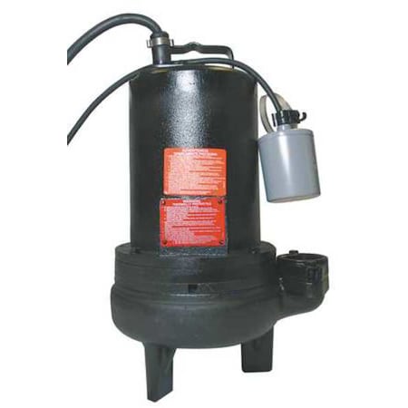 1-1/2 HP 2" Auto Submersible Sewage Pump 230V Tether