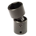 1/2 in Drive Flex Impact Socket, SAE, black oxide, 3 in L