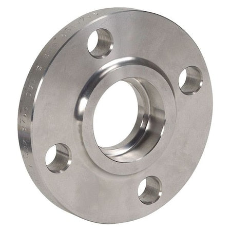 2 in 304 Stainless Steel Socket Weld Flange, Class 150, Raised Face, 6 in OD