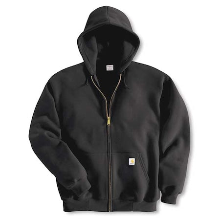 Hooded Sweatshirt,Black,Cotton/PET,3XL