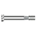 Taper Bolt Removable Anchor Bolt, 3/8 in Dia, 4" L, Zinc Alloy Zinc Plated, 50 PK