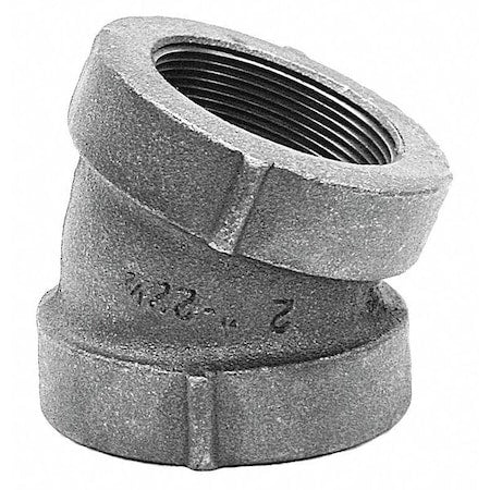 22-1/2 Degree Elbow 22-1/2 Degree Elbow, 2" Pipe, FNPT, Cast Iron, Class 125