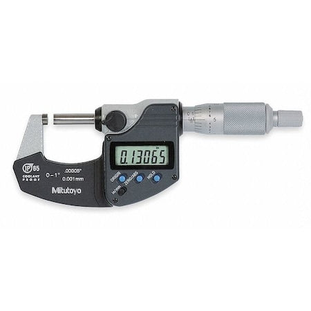 Digital Micrometer,0 to 1In,Ratchet
