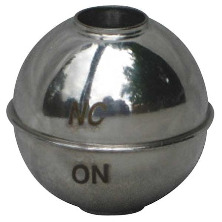Tubed Magnetic Float Ball,Round,SS,1 In