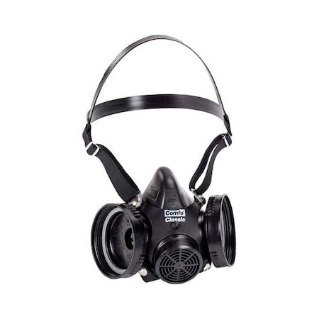 Half Mask Respirator, Comfo Classic, Not Rated, Threaded, Size, S 0 Cartridges Included