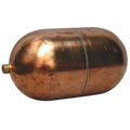 Float Ball,Oblong,Copper,6 In