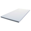 Insulation Sheet, Melamine Foam, 24 in x 48 in, 1/2 in Wall, Light gray