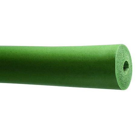 Pipe Insulation Tube, 1-1/8" OD, 6 ft. L, Halogen-Free Elastomeric, 3/4 in Wall