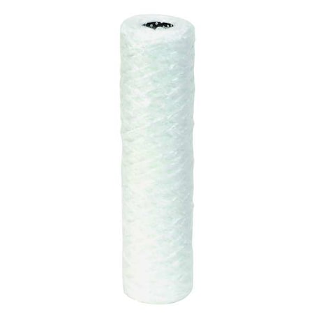 String Wound Filter Cartridge, 5 gpm, 75 Micron, 2-7/16" O.D., 10 in H, 6 PK