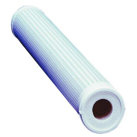 Pleated Filter Cartridge, 20 gpm, 0.45 Micron, 2-11/16" O.D., 20 in H
