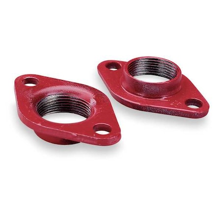 Cast Iron Flange,1-1/2 in.,Pk2