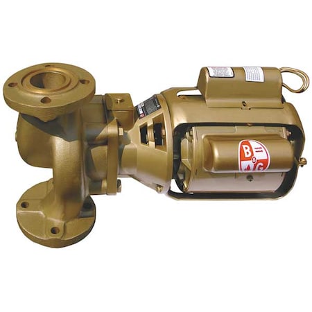 Hydronic Circulating Pump, 1/4 hp, 115V, 1 Phase, Flange Connection