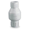Spring Check Valve, Inline, 1 in Pipe Size, Slip x Slip, PVC Body