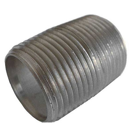 1" MNPT Close TBE Stainless Steel Pipe Nipple Sch 80