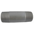 1" MNPT x 6" TBE Stainless Steel Pipe Nipple Sch 80, Max. Pressure: 250 psi