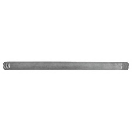 3/4" MNPT x 18" TBE 304 Stainless Steel Pipe Sch 80