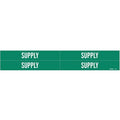 Pipe Marker,Supply,Green,3/4 to 2-3/8 In