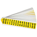 NumberLabelSet,Vinyl,3/4inH,5/8inW,PK25