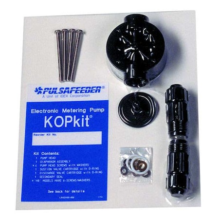 PumpHeadRepairKit,PVDF,1/2inCONN