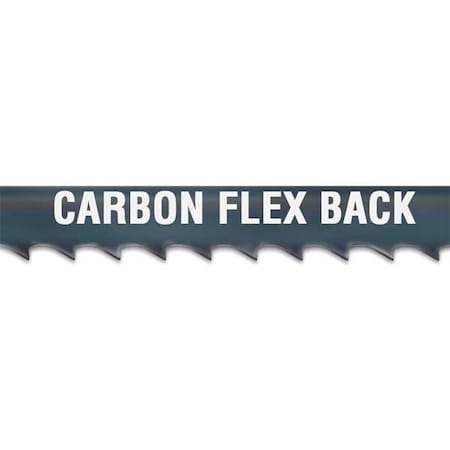 Band Saw Blade, 12 ft. 6 in L, 3/8" W, 4 TPI, Carbon Steel, 0.025" Thick