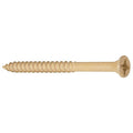 Wood Screw, #9, 3 in, Durafast Steel Flat Head Combination Phillips/Square Drive, 345 PK