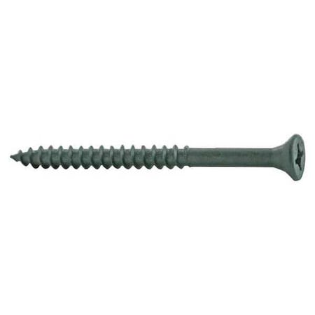 Wood Screw, #9, 2 1/2 in, Durafast Steel Flat Head Combination Phillips/Square Drive, 84 PK