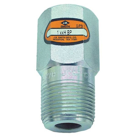 Hex Bull Nose Plug Hex Head Bull Plug, 1/2" Pipe, MNPT, Carbon Steel
