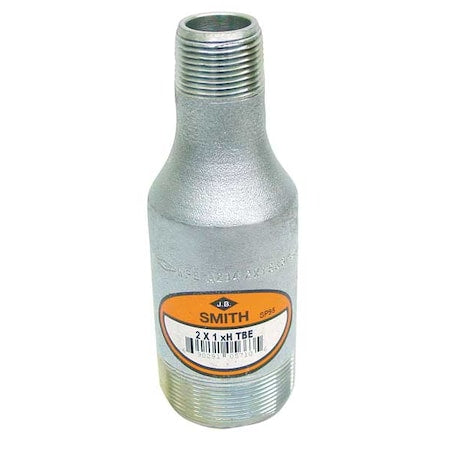 Swage Nipple Extra Heavy Concentric Swage Nipple, 1-1/2" x 1" Pipe, MNPT, Carbon Steel, Class XH