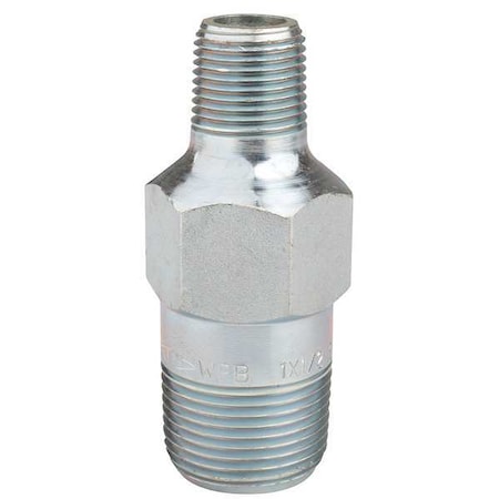 Nipple Extra Heavy Concentric Swage Nipple, 1/2" Pipe, MNPT, Carbon Steel, Class XH