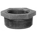 Hex Bushing Hex Bushing, 3/8" x 1/4" Pipe, FNPT x MNPT, Malleable Iron, Class 300