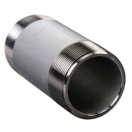 3/4" MNPT x 12" TBE Stainless Steel Pipe Nipple Sch 80