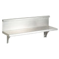 Utility Shelf w/Backsplash, 8-1/8x16x5In