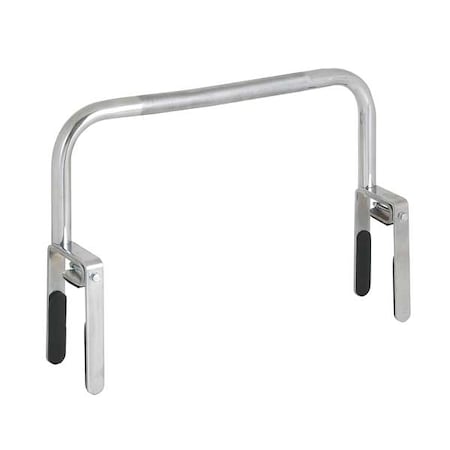 Fasten Safety Rail/Bar, 7" L, Chrome Plated Steel, Chrome Plated