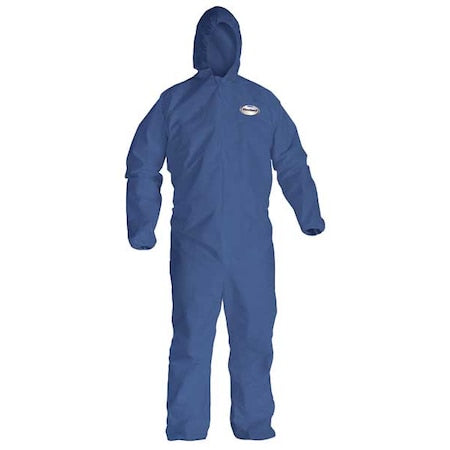 Hooded Disp. Coveralls,Blue,3XL,PK20