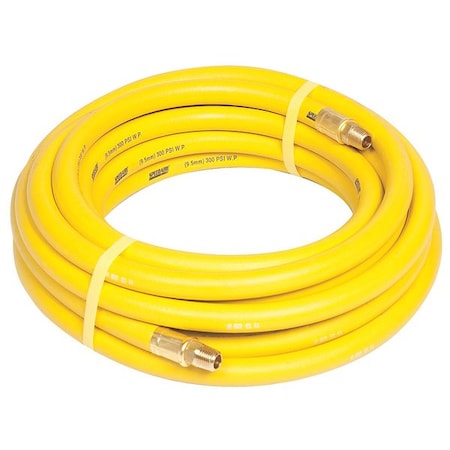 3/8" x 100 ft Rubber Coupled Air Hose 300 psi YL