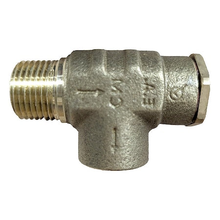 Relief Valve,3/4 x 1/2 In,75 psi,Brass