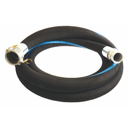 1-1/2" ID x 20 ft Rubber Discharge & Suction Hose BK