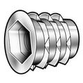 Hex Drive Threaded Insert, 5/16"-18 Int Thrd Sz, 33/64 in L, 9/16 in Dia., Zinc Alloy, Plain