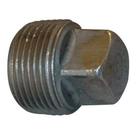 Magnetic Square Head Plug Magnetic Square Head Plug, 3/8" Pipe, MNPT, Steel, 150