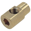 Hex Key Elbow Brass Hex Key Elbow, 1/4 in Female NPT X 1/4 in Female NPT