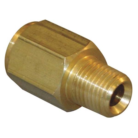 Conversion Adapter Chrome Plated Brass Conversion Adapter, 3/4 in Male NPT X 3/4 in Female BSPP