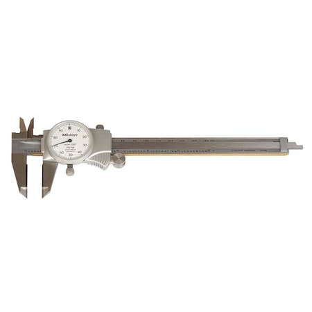 Dial Caliper,6In,0.100/Rev,Carbide