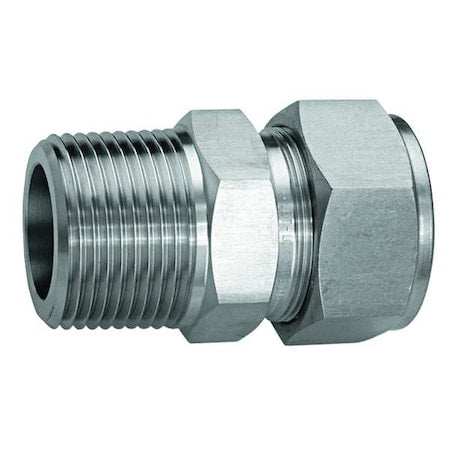 3/8" x 15/32" LET-LOK x MNPT SS Male Connector