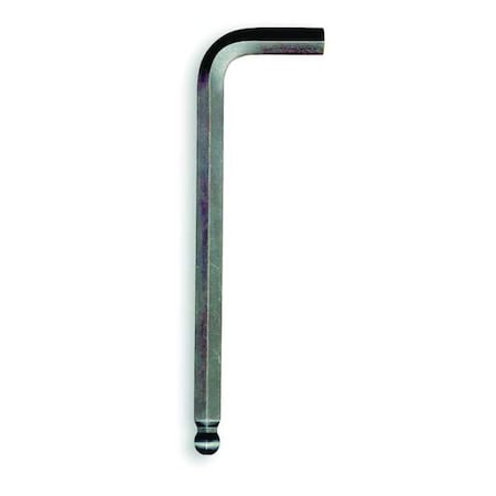 Metric Plain Ball Hex Key Hex Key, 5 mm Tip Size, 4 9/16 in Long, 1 1/16 in Short, 10 PK