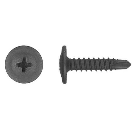 Drywall Screw, 3/4 in, Black Phosphate Steel, 50 PK