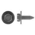 Class 9.8, Structural Bolt, 25 mm, Black Oxide Steel, Hex Washer Head External Hex Drive, 25 PK
