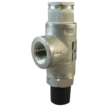 Safety Relief Valve,1/2 In,50 psi,SS